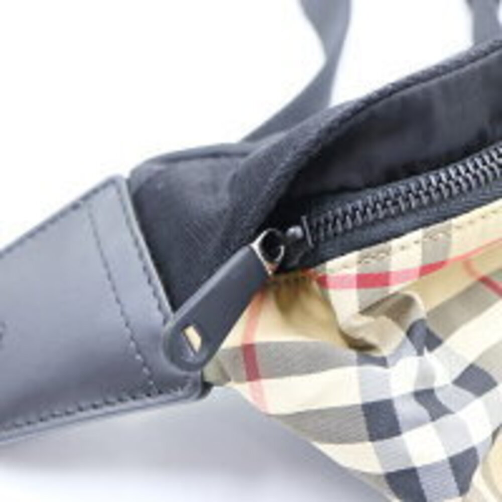 Burberry Check Beige Waist Clutch Body Bum Crossbody Belt Bag - Picture 9 of 12